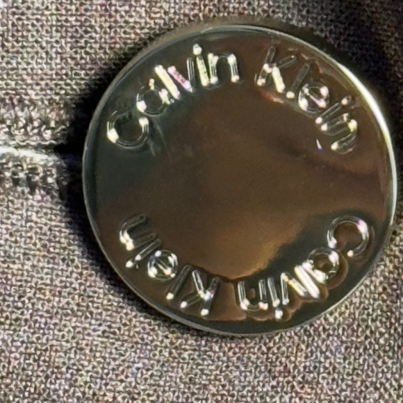 Calvin Klein Petite Single Button Brown Blazer Size 12P - Picture 11 of 13